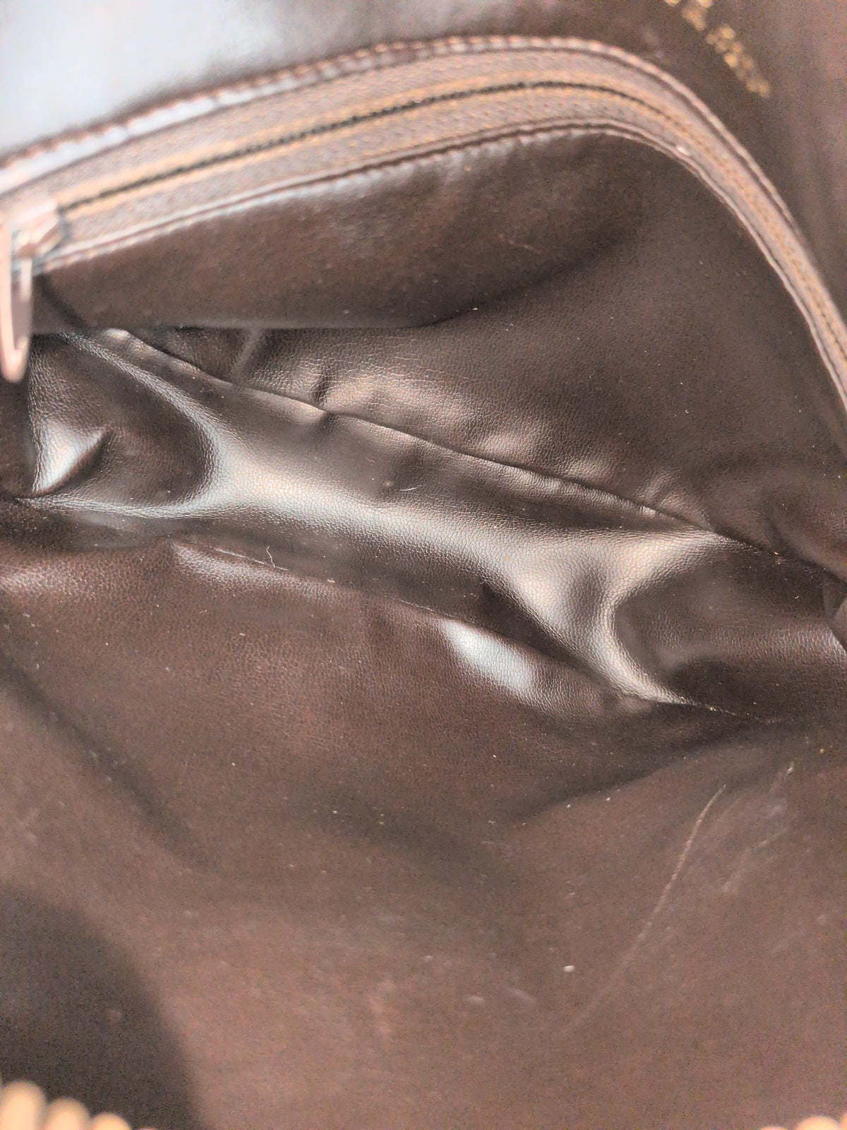 Celine Vintage Macadam Shoulder Bag – Brown & Tan