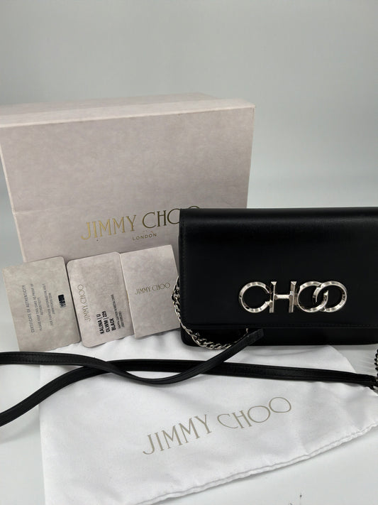 Jimmy Choo Kalina Crossbody Clutch – Leather