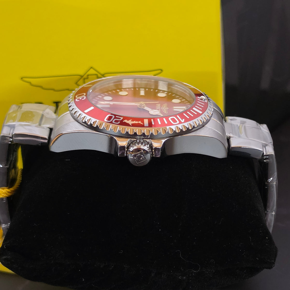 Invicta Pro Diver Quartz Orange Dial Stainless Steel Men’s Watch (Ref. 30413)