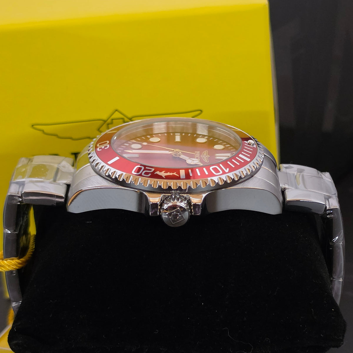 Invicta Pro Diver Quartz Orange Dial Stainless Steel Men’s Watch (Ref. 30413)