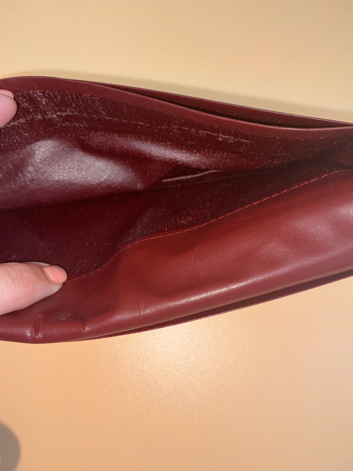 Must de Cartier Long Wallet – Vintage Burgundy Calfskin with Original Box