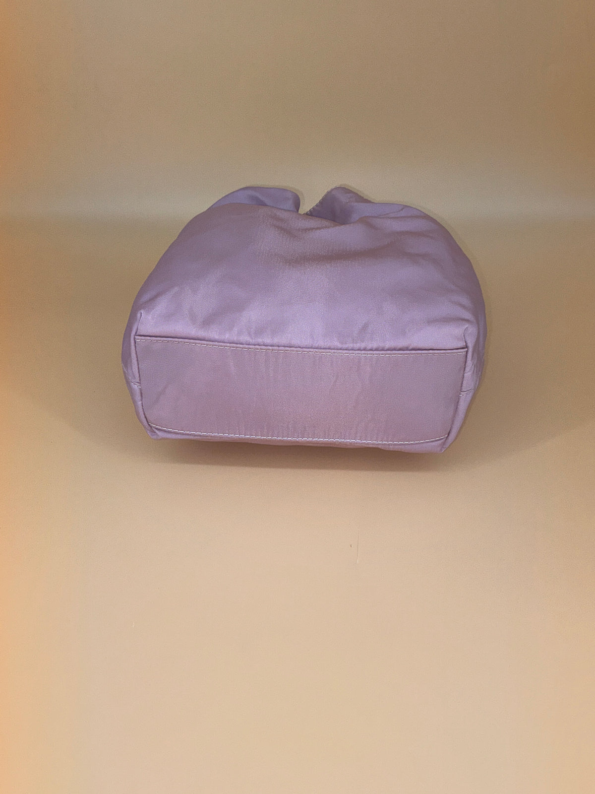 Christian Dior Mini Pouch Bag – Vintage Blush Pink Satin with Resin Beaded Handle