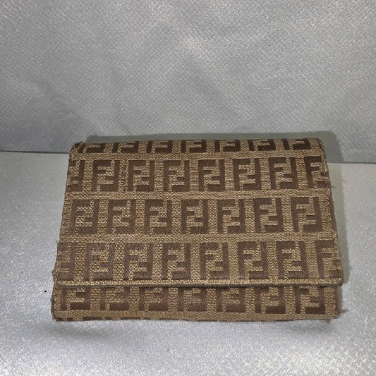 Fendi Zucca Pattern Wallet