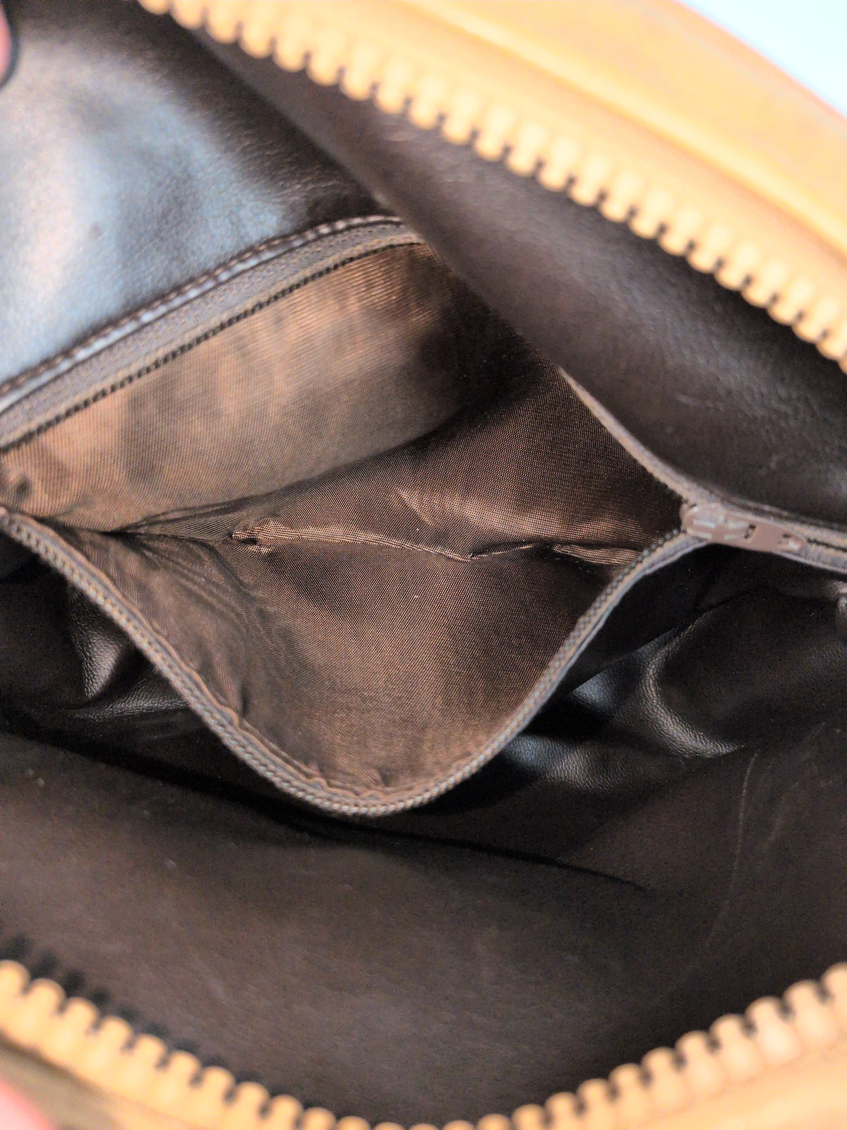 Celine Vintage Macadam Shoulder Bag – Brown & Tan
