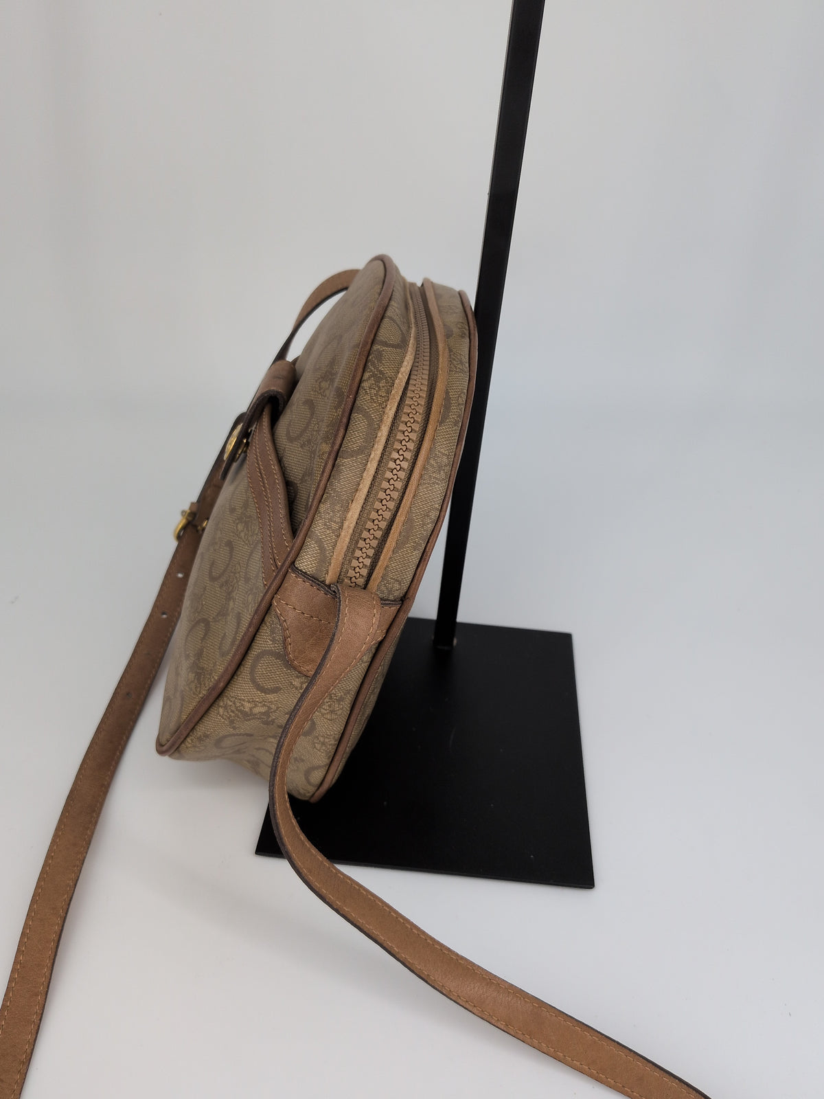 Celine Vintage Macadam Shoulder Bag – Brown & Tan