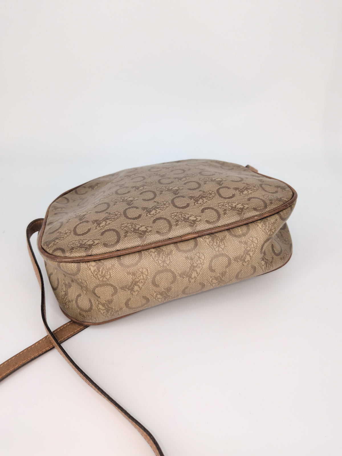 Celine Vintage Macadam Shoulder Bag – Brown & Tan