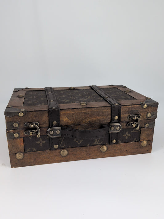 House of Melton Upcycled Louis Vuitton Trunk – Small, Custom Piece