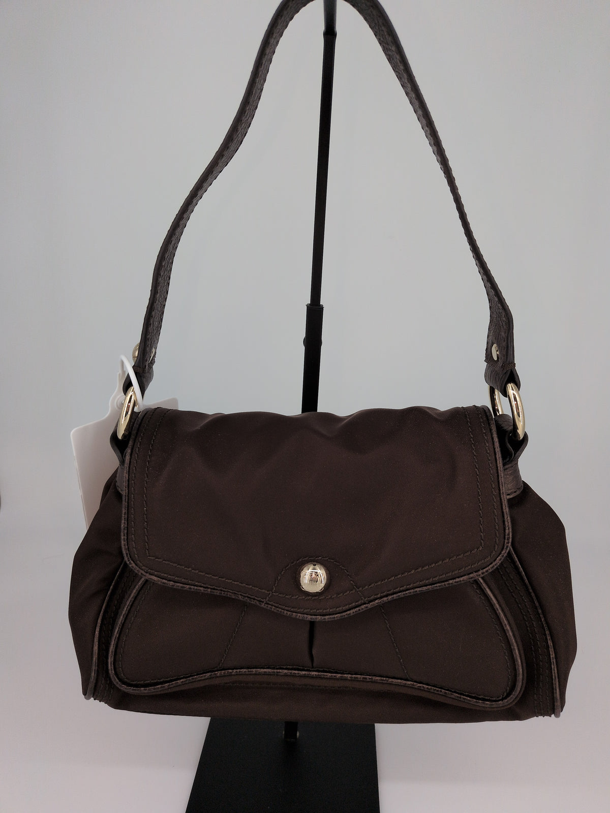 Celine Vintage Leather Flap Shoulder Bag – Black & Gold