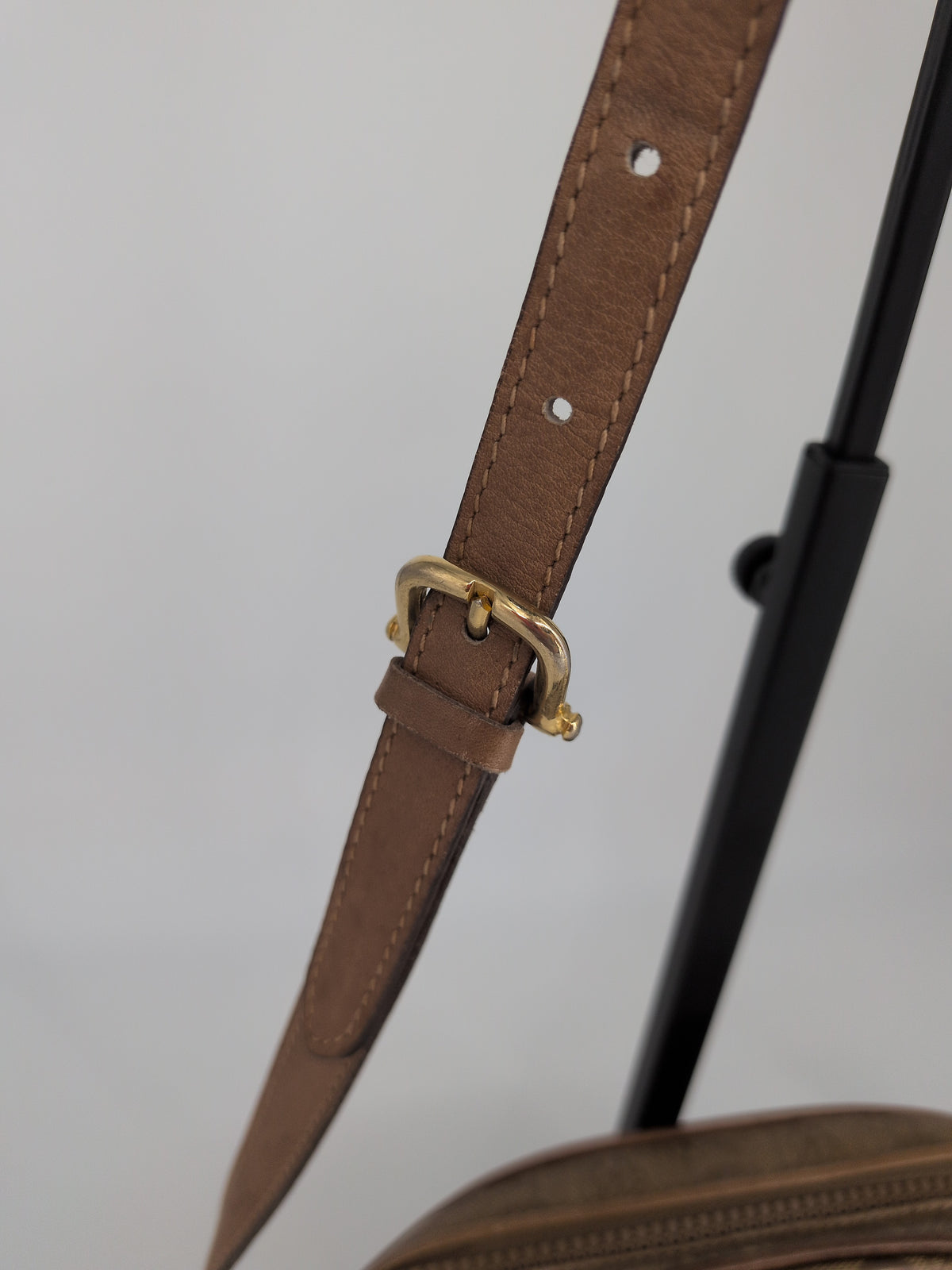Celine Vintage Macadam Shoulder Bag – Brown & Tan